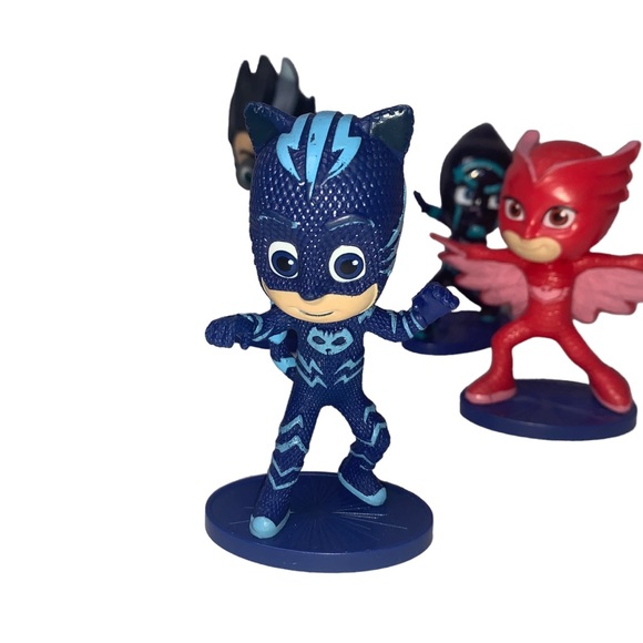 PJ Masks Romeo Catboy Owlette Night Ninja 3 inch Action Figure Cake Topper Lot - Picture 2 of 4